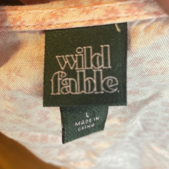Wild Fable Flowy Crop Top Sz L - Picture 7 of 8